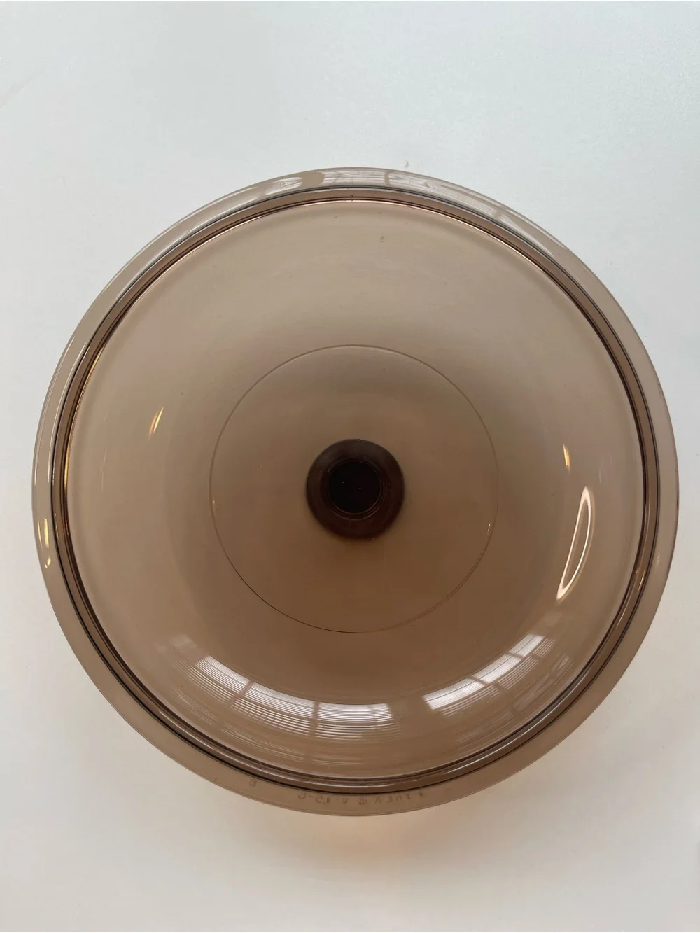 Corning Visions Amber Glass Lid V-1.5-C Visionware Casserole 1.5 Qt Vintage